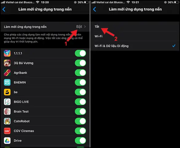 Tắt Ứng Dụng Ngầm Iphone