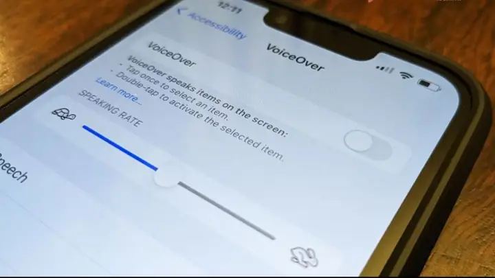 Tắt Voice Over Iphone X