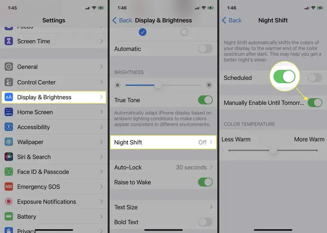 Turn Off Automatic Light Iphone