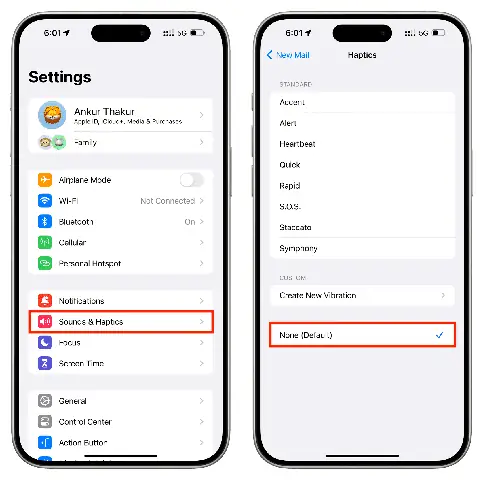 Turn Off Notification Vibration Iphone