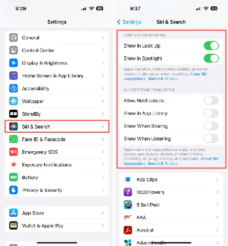 Turn Off Siri Suggestions Iphone