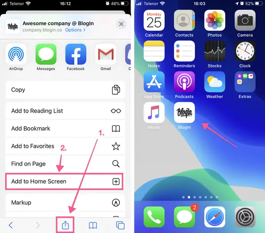 Add Icon To Home Screen Iphone