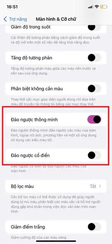 Bật Đảo Ngược Màu Trên Iphone