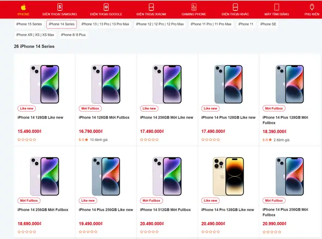 Các Loại Iphone Hiện Nay Các Loại Iphone Hiện Nay