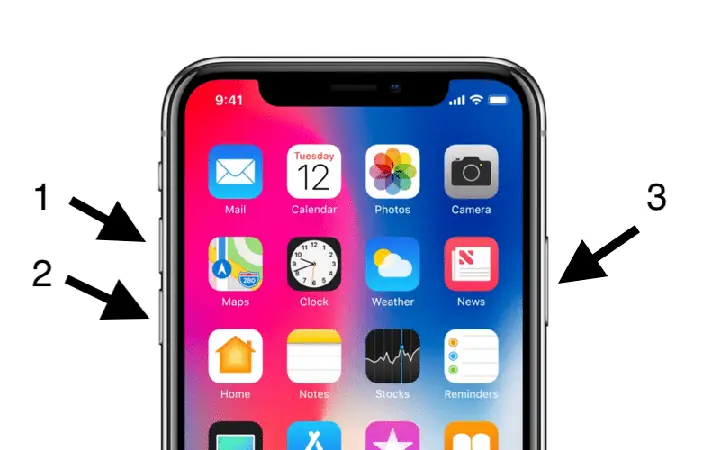 Cách Hard Reset Iphone X