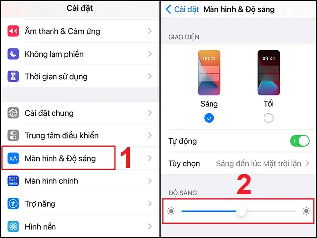 Cố Định Độ Sáng Màn Hình Iphone