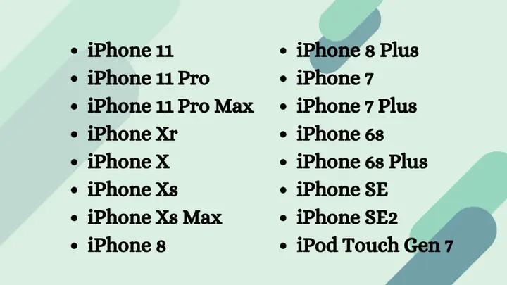 Danh Sách Iphone Lên Ios 14