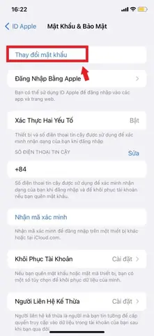 Đổi Mk Icloud Trên Iphone
