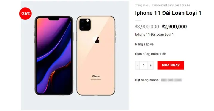 Iphone Đài Loan Loại 1