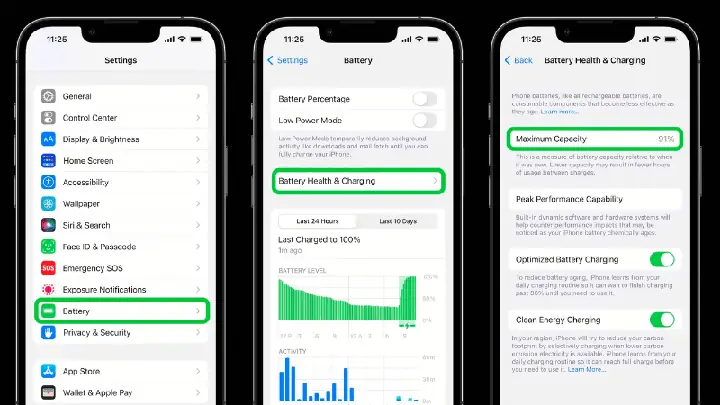 Kiểm Tra Tình Trạng Pin Iphone