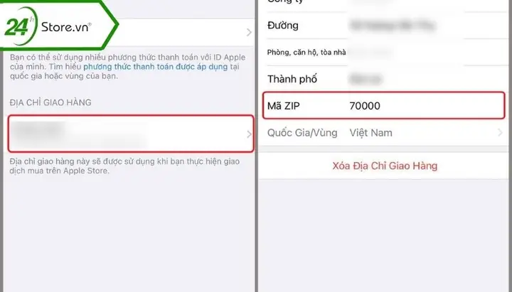 Mã Zip Hà Nội Iphone