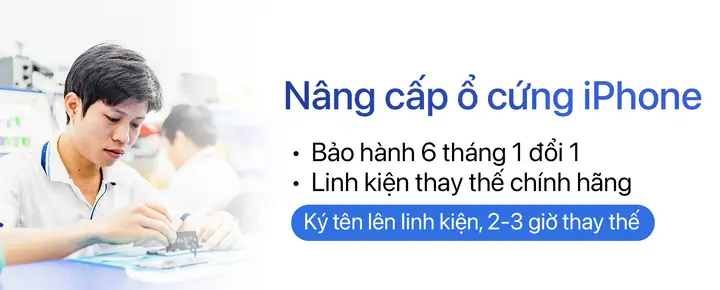 Nâng Cấp Ổ Cứng Iphone Nâng Cấp Ổ Cứng Iphone