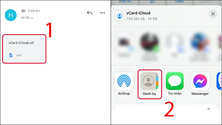 Nhập File Vcf Vào Iphone