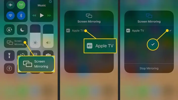 Phản Chiếu Màn Hình Iphone
