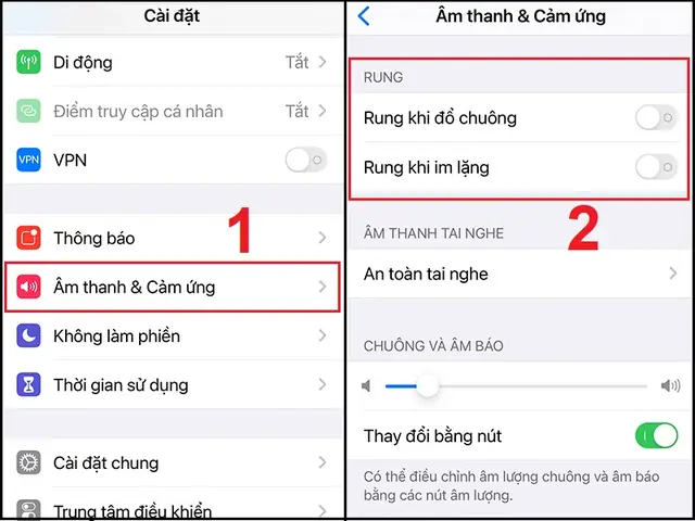 Tắt Rung Thông Báo Iphone