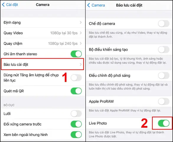 Tắt Tiếng Chụp Hình Iphone