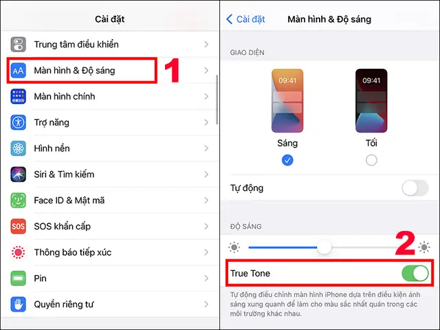 Tắt True Tone Trên Iphone