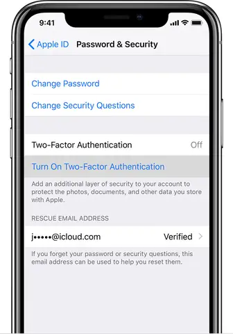 Turn On Two Factor Authentication Iphone Turn On Two Factor Authentication Iphone